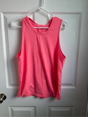 All In Motion Women's Pink Lightweight Sleeveless Crew Neck Tank Top